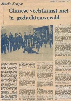 Posthoorn, 14 maart 1979 — Chinese vechtkunst met een gedachtenwereld