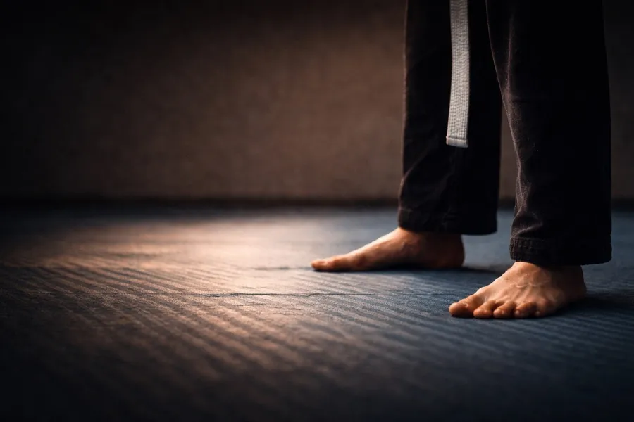 Een groep leerlingen van Sportschool Segers samen in de dojo